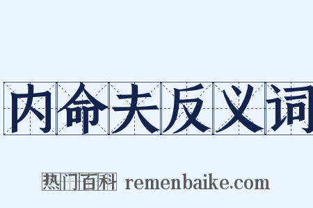 内命夫反义词是什么意思的图片